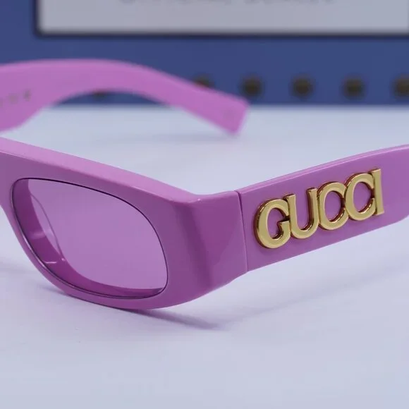 Gucci GG1771S 008 Geometric Sunglasses - Pink display picture 3